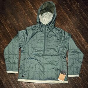 NEW North Face Women's L circaloft ¼-zip Insulated Pullover, Green - MSRP: $220